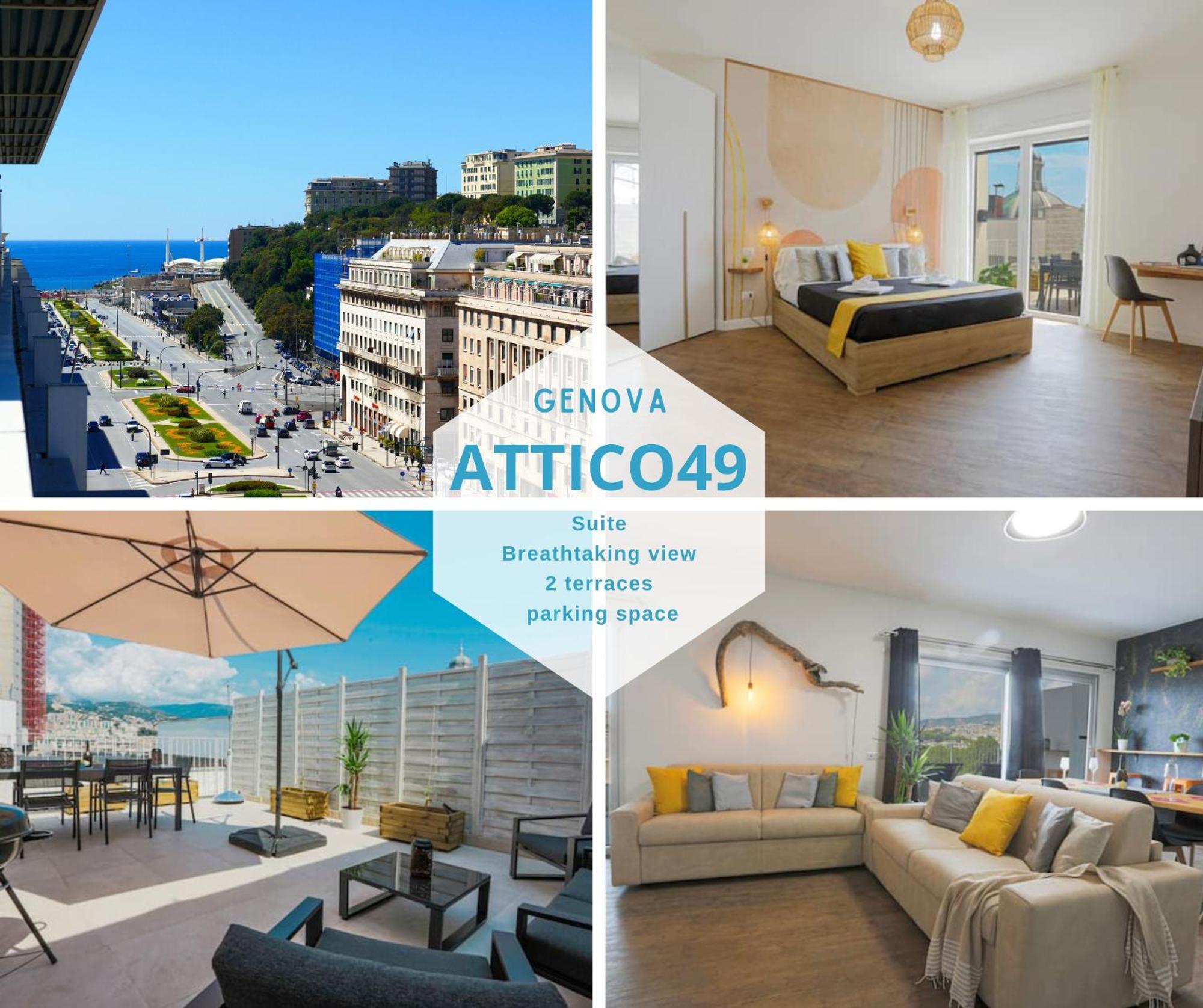 Attico Luxury Con Parcheggio E Terrazza Vista Mozzafiato Apartment Genoa Exterior photo